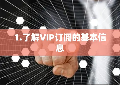 1.了解VIP订阅的基本信息