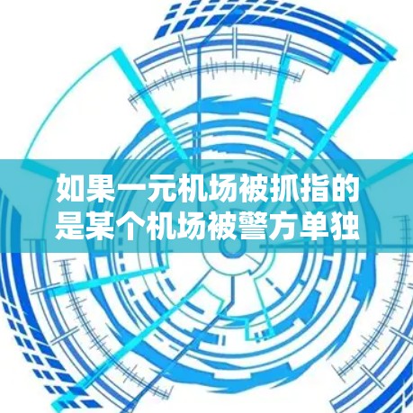 如果一元机场被抓指的是某个机场被警方单独抓查，可能是因为某种非法活动，如非法携带物品、偷窃等，那么以下是一些可能的分析和应对措施