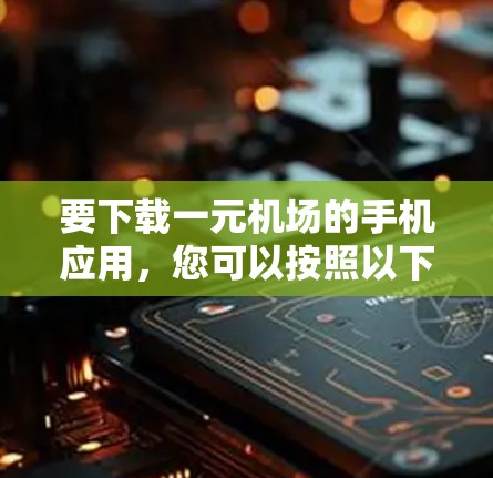 要下载一元机场的手机应用,您可以按照以下步骤操作 要下载一元机场的手机应用,您可以按照以下步骤操作