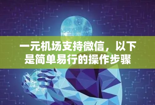 一元机场支持微信，以下是简单易行的操作步骤