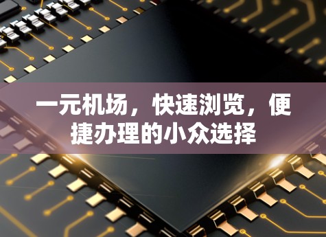一元机场，快速浏览，便捷办理的小众选择