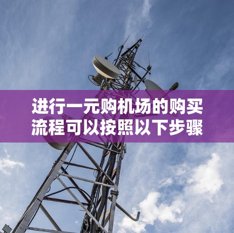 进行一元购机场的购买流程可以按照以下步骤进行 进行一元购机场的购买流程可以按照以下步骤进行