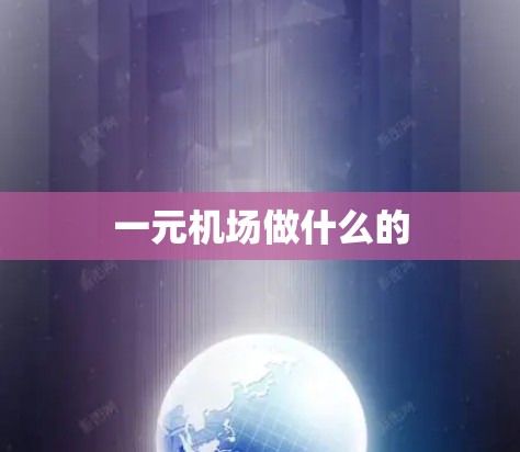 一元机场做什么的