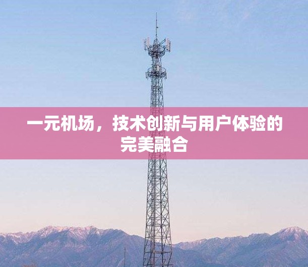 一元机场,技术创新与用户体验的完美融合 一元机场,技术创新与用户体验的完美融合