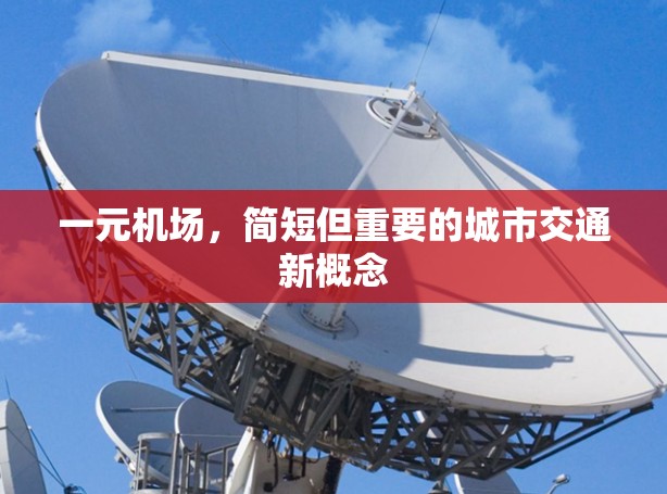 一元机场，简短但重要的城市交通新概念