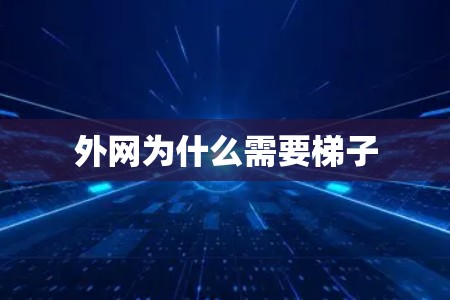 外网为什么需要梯子 外网为什么需要梯子