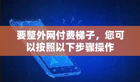 要整外网付费梯子,您可以按照以下步骤操作 要整外网付费梯子,您可以按照以下步骤操作