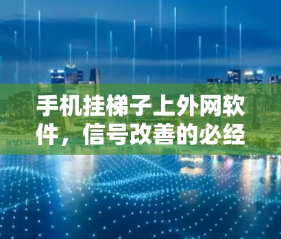 手机挂梯子上外网软件,信号改善的必经之路 手机挂梯子上外网软件,信号改善的必经之路