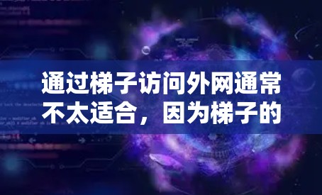 通过梯子访问外网通常不太适合,因为梯子的高度和安全风险较高。以下是一些步骤和建议,帮助你更好地访问外网 通过梯子访问外网通常不太适合,因为梯子的高度和安全风险较高。以下是一些步骤和建议,帮助你更好地访问外网