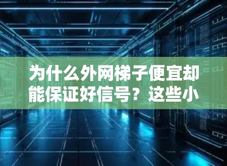 为什么外网梯子便宜却能保证好信号?这些小技巧让你省下一大笔钱 为什么外网梯子便宜却能保证好信号?这些小技巧让你省下一大笔钱