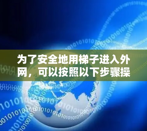 为了安全地用梯子进入外网,可以按照以下步骤操作 为了安全地用梯子进入外网,可以按照以下步骤操作