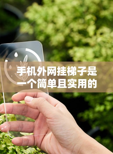 手机外网挂梯子是一个简单且实用的连接方法,以下是详细的步骤说明 手机外网挂梯子是一个简单且实用的连接方法,以下是详细的步骤说明