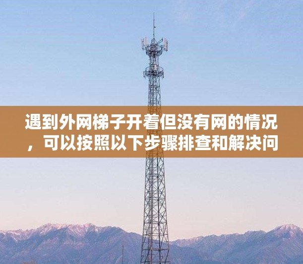 遇到外网梯子开着但没有网的情况,可以按照以下步骤排查和解决问题 遇到外网梯子开着但没有网的情况,可以按照以下步骤排查和解决问题