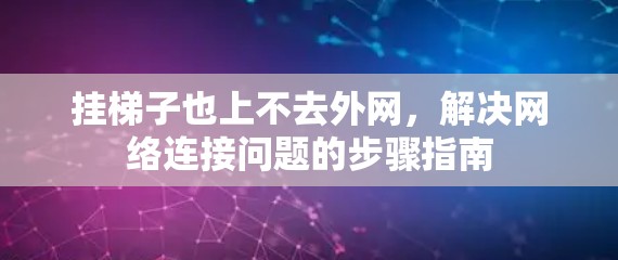 挂梯子也上不去外网，解决网络连接问题的步骤指南