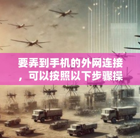 要弄到手机的外网连接,可以按照以下步骤操作 要弄到手机的外网连接,可以按照以下步骤操作
