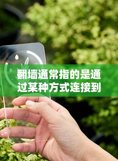 翻墙通常指的是通过某种方式连接到另一台网络设备的过程，如路由器或防火墙。然而，您提到翻墙安卓软件，这可能指的是通过某些软件实现网络访问控制，而不是直接连接到另一台设备