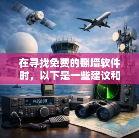 在寻找免费的翻墙软件时,以下是一些建议和推荐,帮助你选择适合的工具 在寻找免费的翻墙软件时,以下是一些建议和推荐,帮助你选择适合的工具