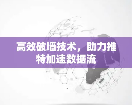 高效破墙技术,助力推特加速数据流 高效破墙技术,助力推特加速数据流