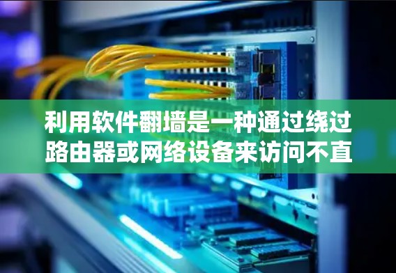 利用软件翻墙是一种通过绕过路由器或网络设备来访问不直接连接互联网的资源的技术。以下是一步步的指南，帮助你理解并操作翻墙