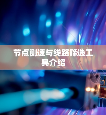 节点测速与线路筛选工具介绍 节点测速与线路筛选工具介绍