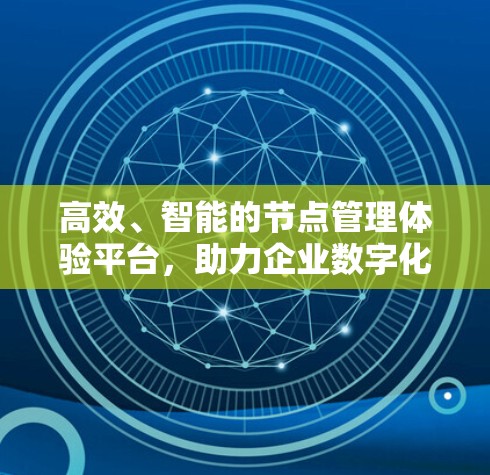 高效、智能的节点管理体验平台,助力企业数字化转型 高效、智能的节点管理体验平台,助力企业数字化转型