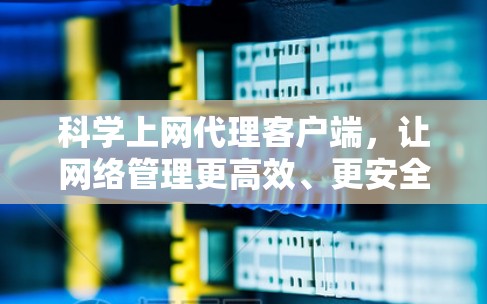 科学上网代理客户端，让网络管理更高效、更安全
