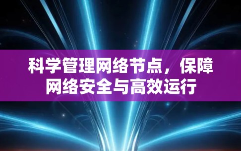 科学管理网络节点,保障网络安全与高效运行 科学管理网络节点,保障网络安全与高效运行