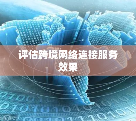 评估跨境网络连接服务效果