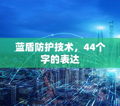 蓝盾防护技术,44个字的表达 蓝盾防护技术,44个字的表达