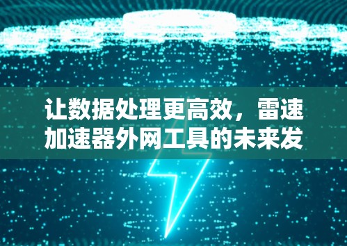 让数据处理更高效,雷速加速器外网工具的未来发展 让数据处理更高效,雷速加速器外网工具的未来发展