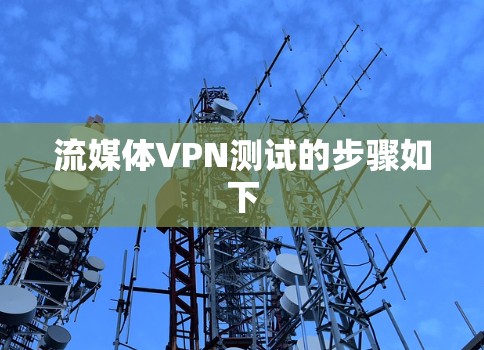 流媒体VPN测试的步骤如下 流媒体VPN测试的步骤如下
