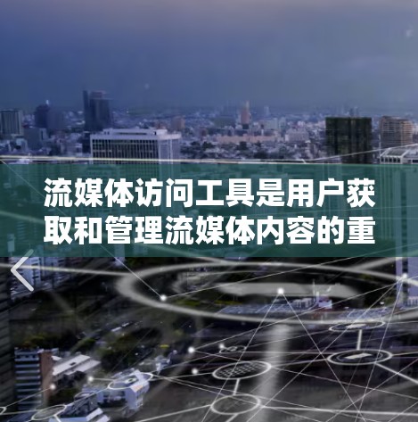 流媒体访问工具是用户获取和管理流媒体内容的重要工具,涵盖了多种类型和功能,帮助用户高效访问流媒体平台。以下是对这些工具的详细介绍 流媒体访问工具是用户获取和管理流媒体内容的重要工具,涵盖了多种类型和功能,帮助用户高效访问流媒体平台。以下是对这些工具的详细介绍