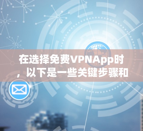 在选择免费VPNApp时,以下是一些关键步骤和考虑因素,帮助你找到最适合自己的选项 在选择免费VPNApp时,以下是一些关键步骤和考虑因素,帮助你找到最适合自己的选项