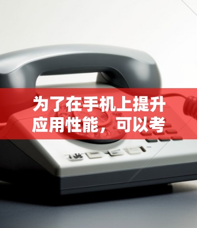 为了在手机上提升应用性能,可以考虑以下步骤 为了在手机上提升应用性能,可以考虑以下步骤