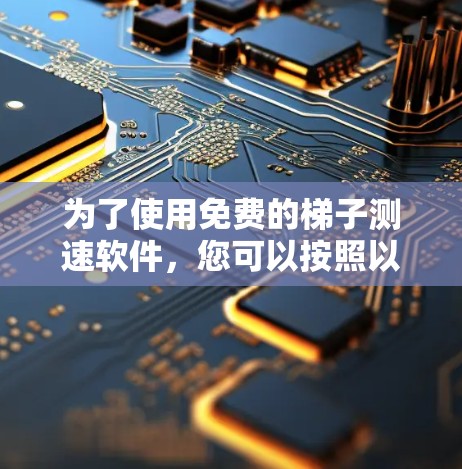 为了使用免费的梯子测速软件，您可以按照以下步骤进行