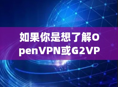 如果你是想了解OpenVPN或G2VPN的实际性能,可以参考他们的官方网站或技术论坛,获取详细的服务器测试报告 如果你是想了解OpenVPN或G2VPN的实际性能,可以参考他们的官方网站或技术论坛,获取详细的服务器测试报告