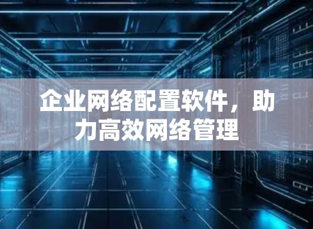 企业网络配置软件,助力高效网络管理 企业网络配置软件,助力高效网络管理