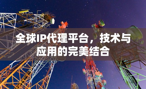全球IP代理平台,技术与应用的完美结合 全球IP代理平台,技术与应用的完美结合