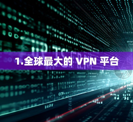 1.全球最大的 VPN 平台 1.全球最大的 VPN 平台