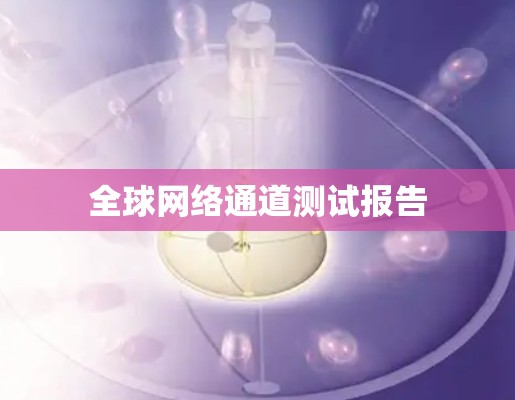 全球网络通道测试报告