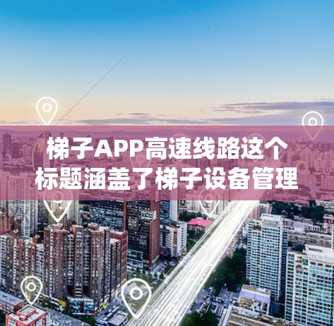 梯子APP高速线路这个标题涵盖了梯子设备管理和高速交通系统的应用领域。以下是对其可能的分析