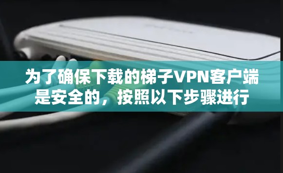 为了确保下载的梯子VPN客户端是安全的,按照以下步骤进行 为了确保下载的梯子VPN客户端是安全的,按照以下步骤进行